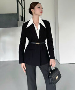 Áo khoác vest tay dài basic